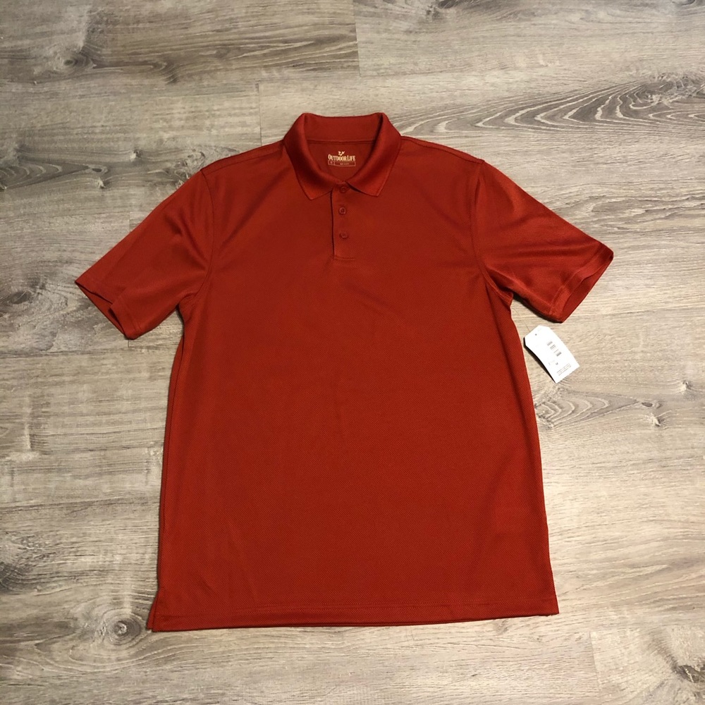 Outdoor Life Polo Shirt in Burnt Orange